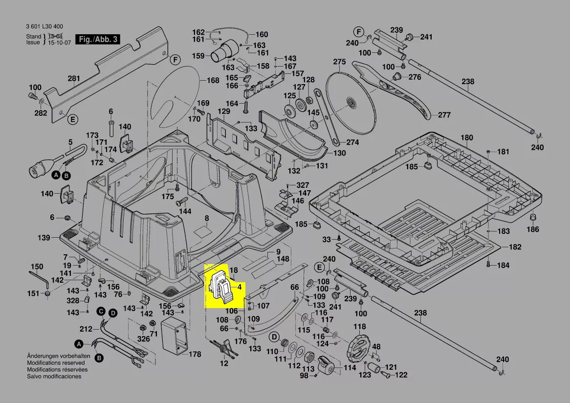 Interrupteur marche arrêt réf. 2 610 018 210 Bosch